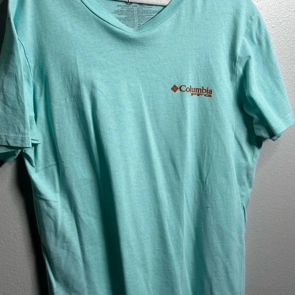 Columbia‎ Men PGF Blue T-shirt Fishing Gear Size M. - Picture 2 of 8